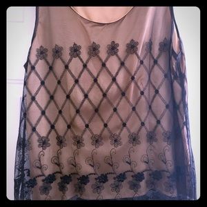 Black/gold evening set